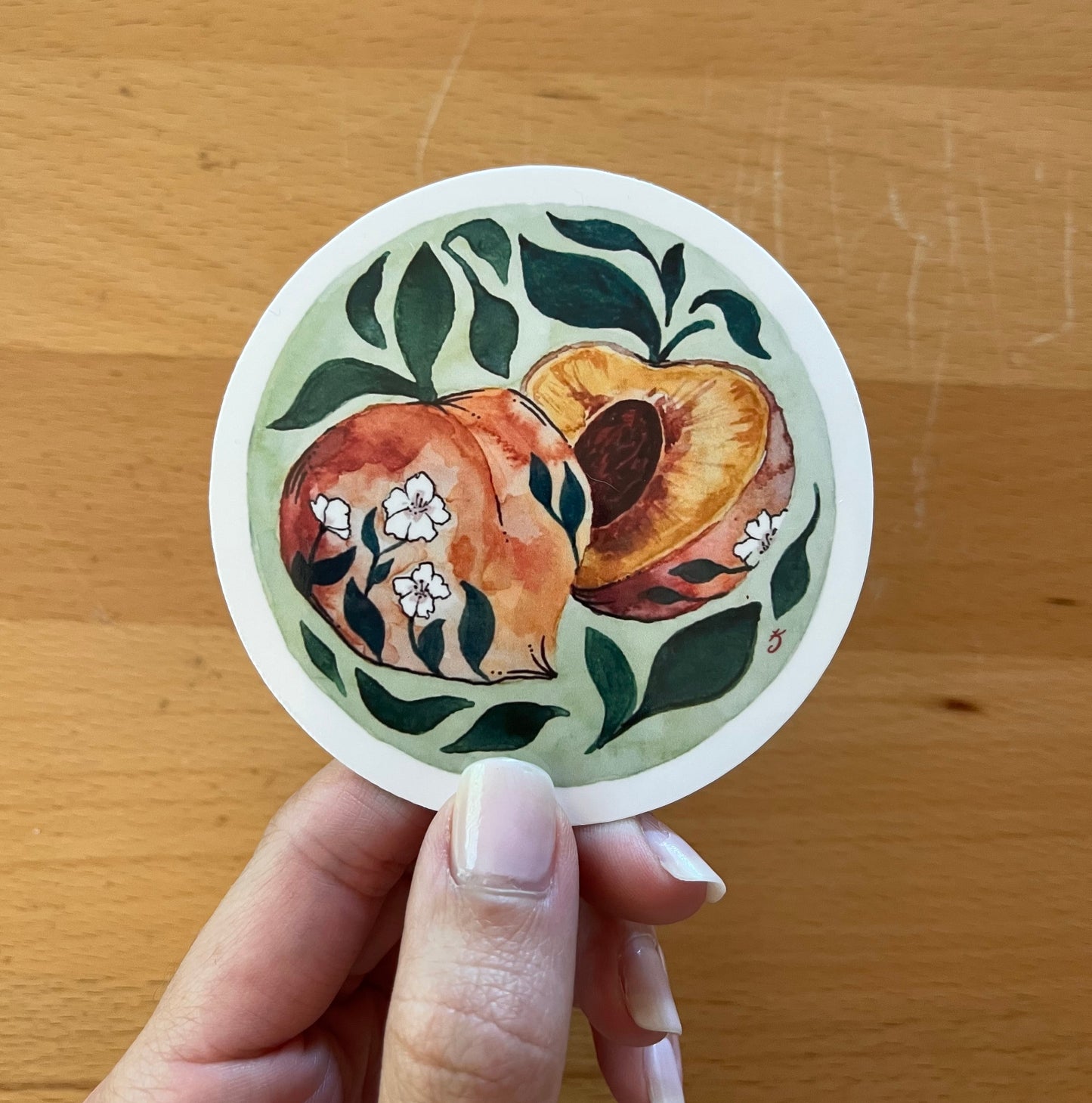 Peaches Sticker