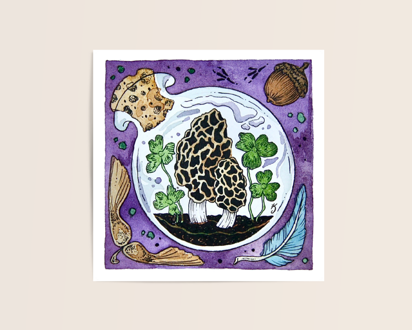Morel Mushroom Sticker