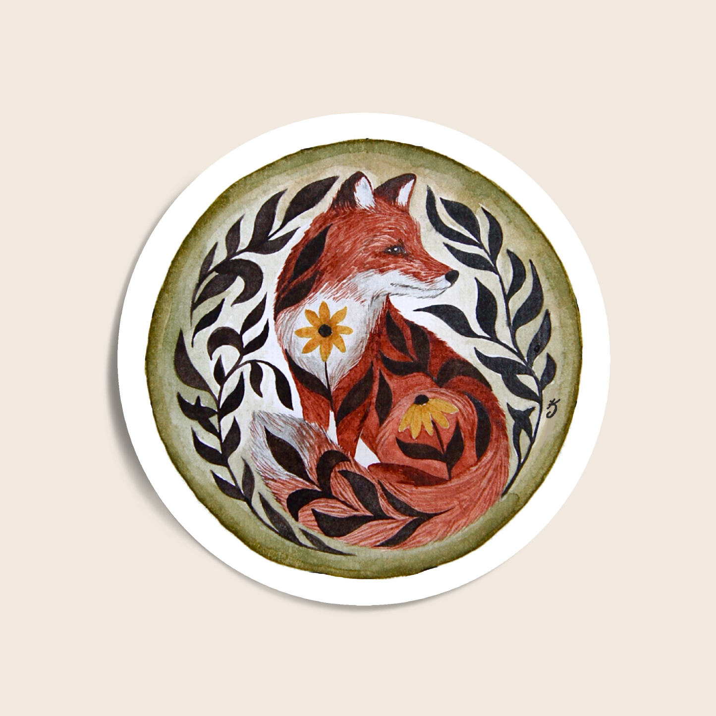 Susan the Fox Sticker