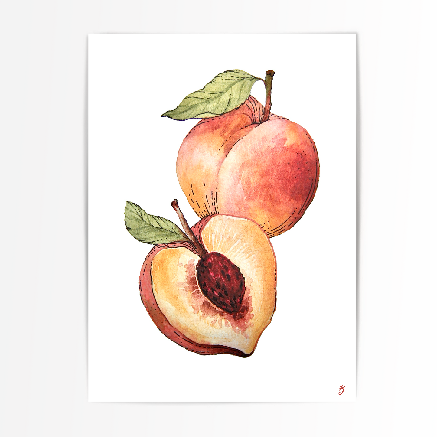 Peaches Art Print