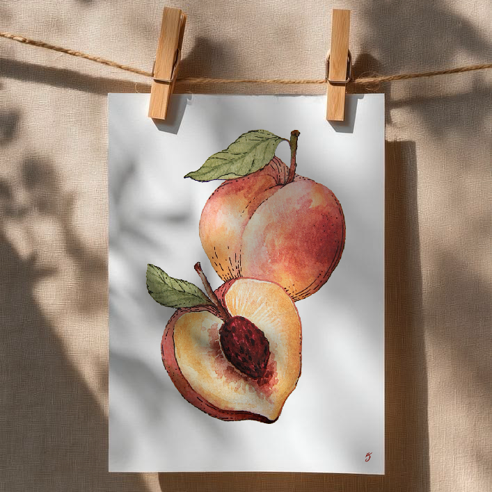 Peaches Art Print