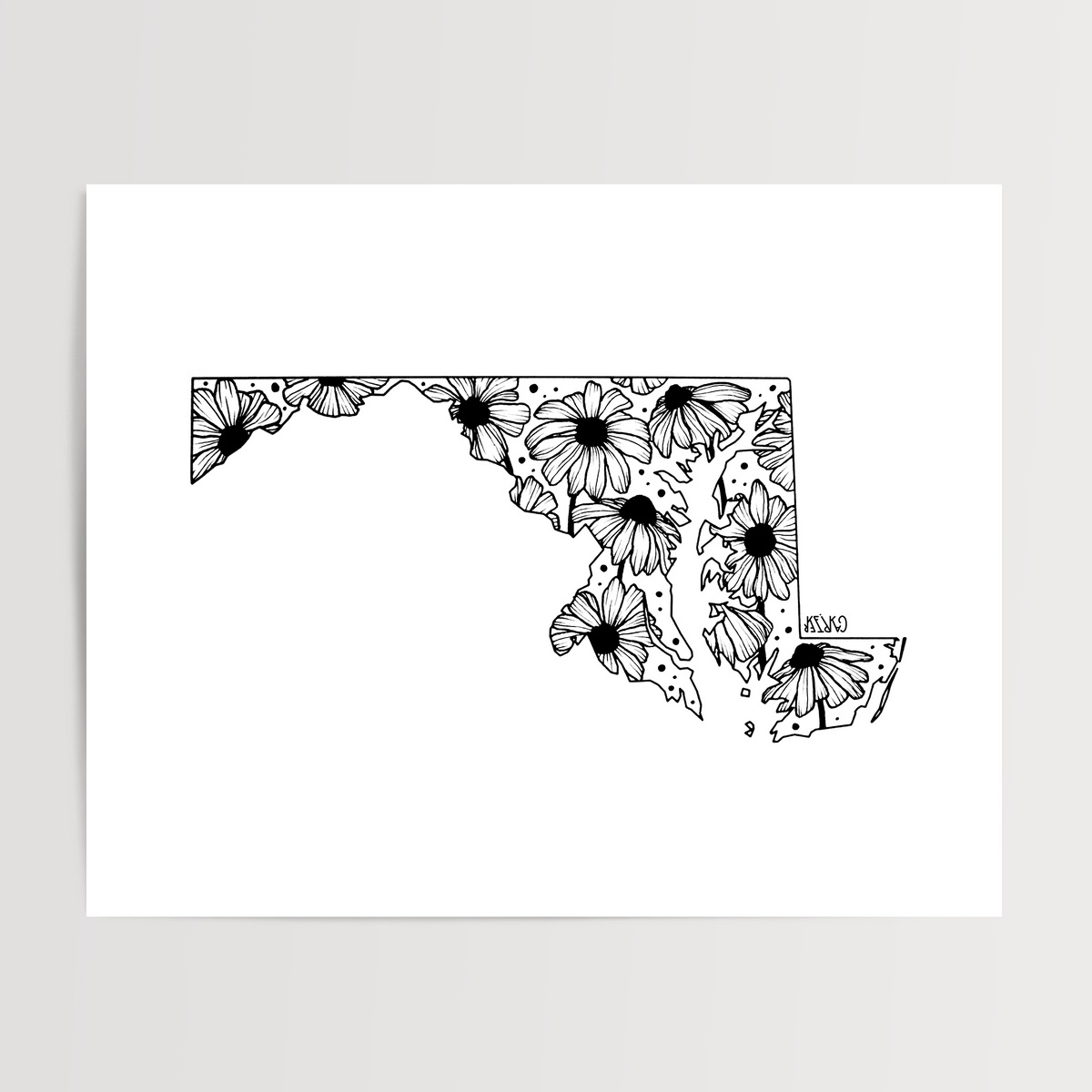 Maryland - Black Eyed Susan State Flower Print