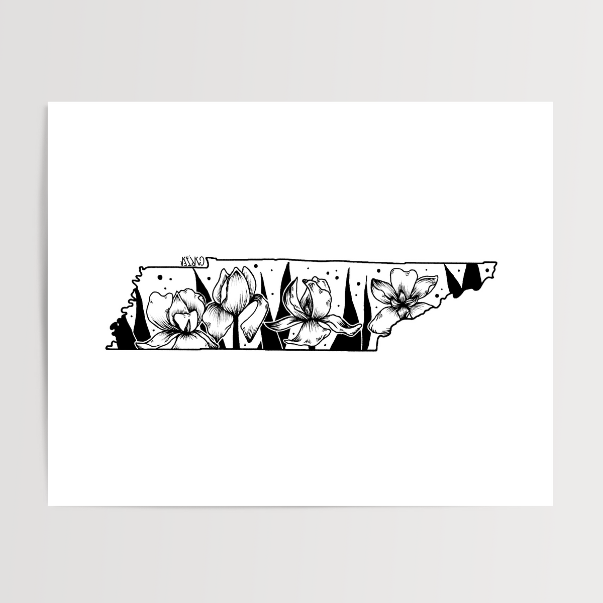 Tennessee - Iris State Flower Print