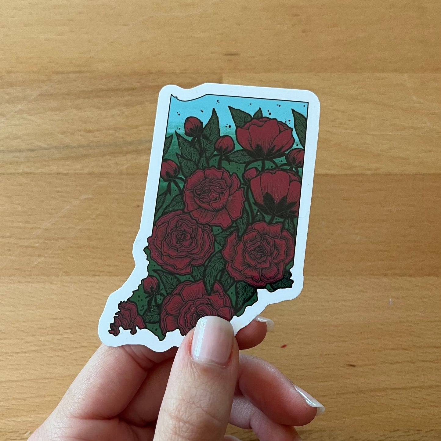 Indiana State Flower Sticker