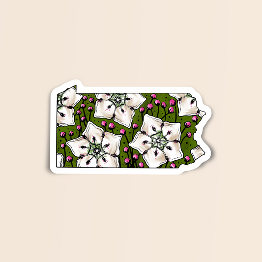 Pennsylvania State Flower Sticker