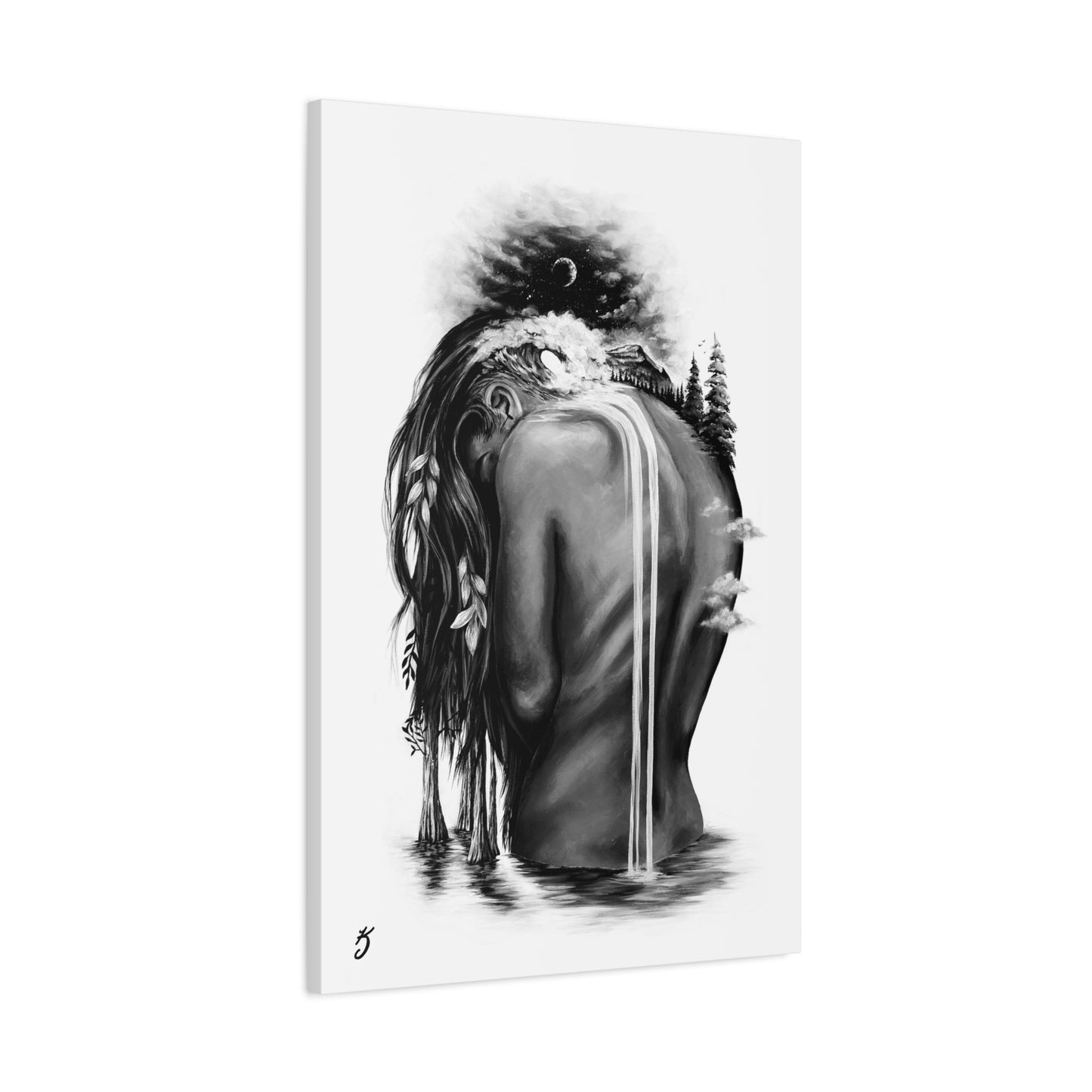 Weight of the World - Stretched Canvas Print