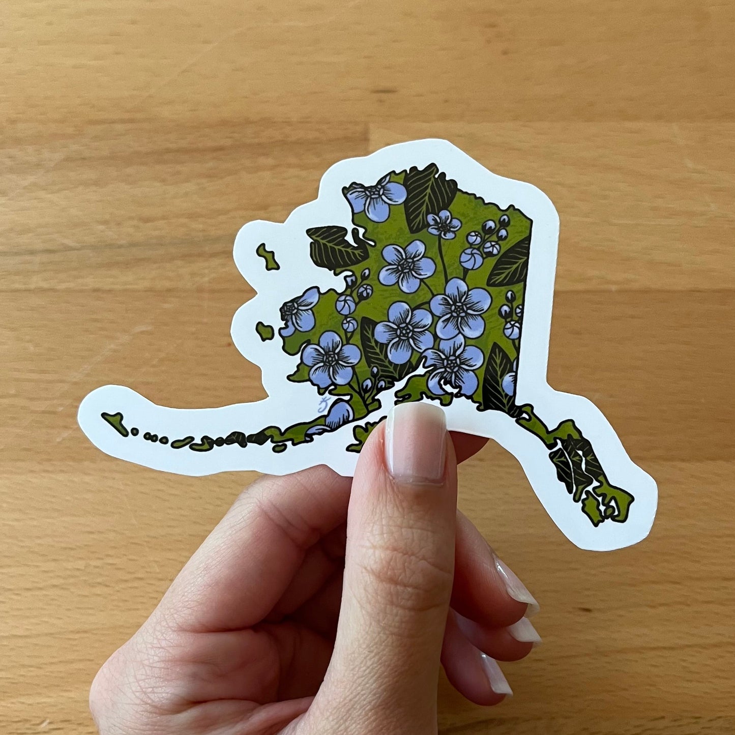 Alaska State Flower Sticker