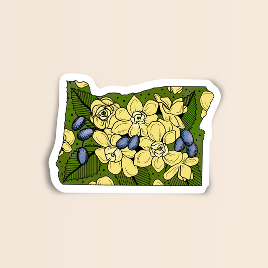 Oregon State Flower Sticker
