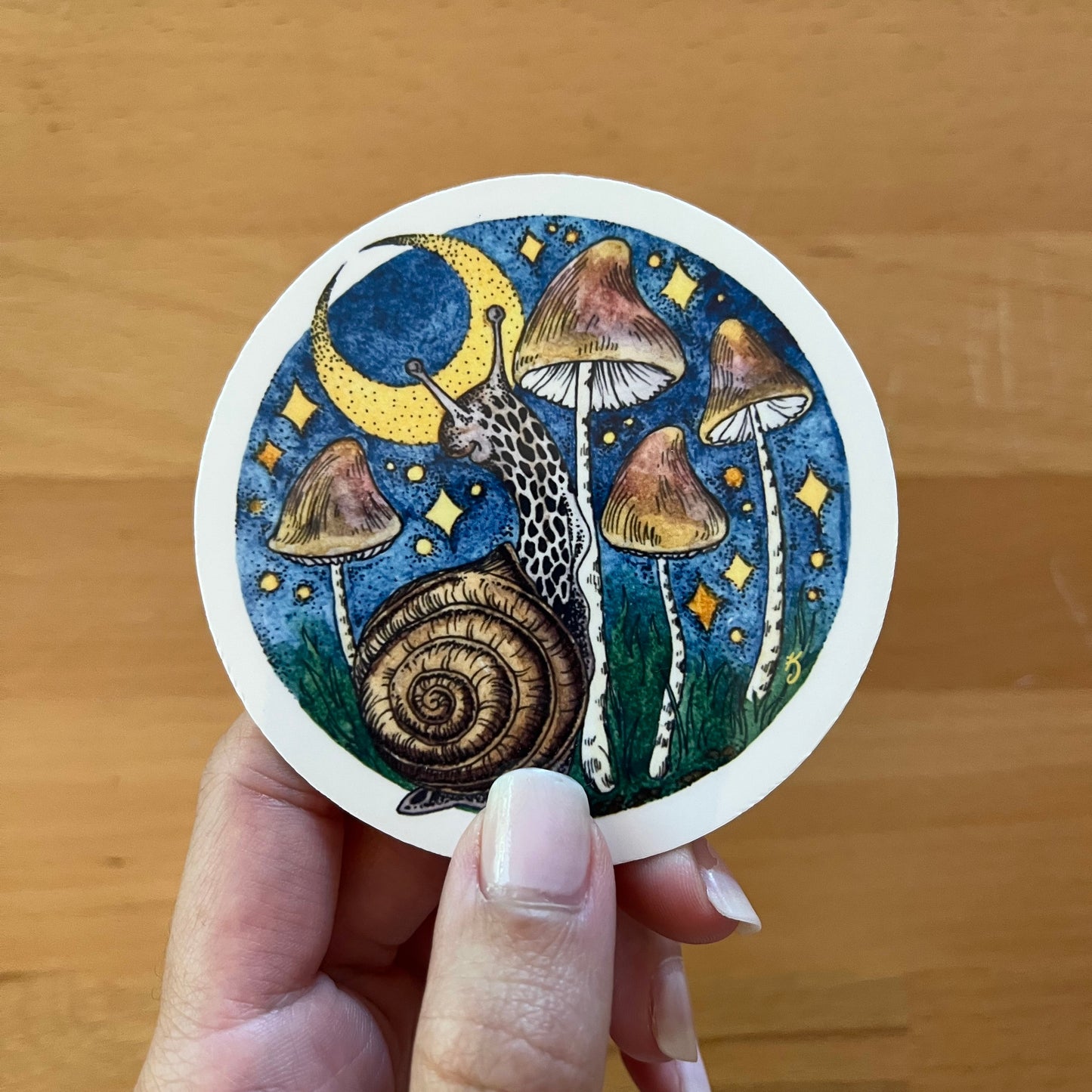 Starry Snail Sticker