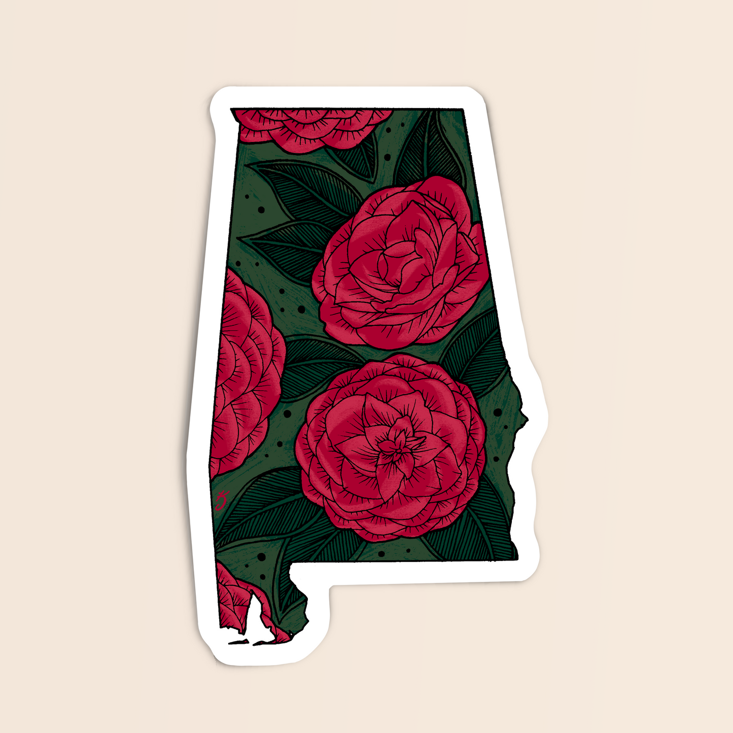 Alabama State Flower Sticker