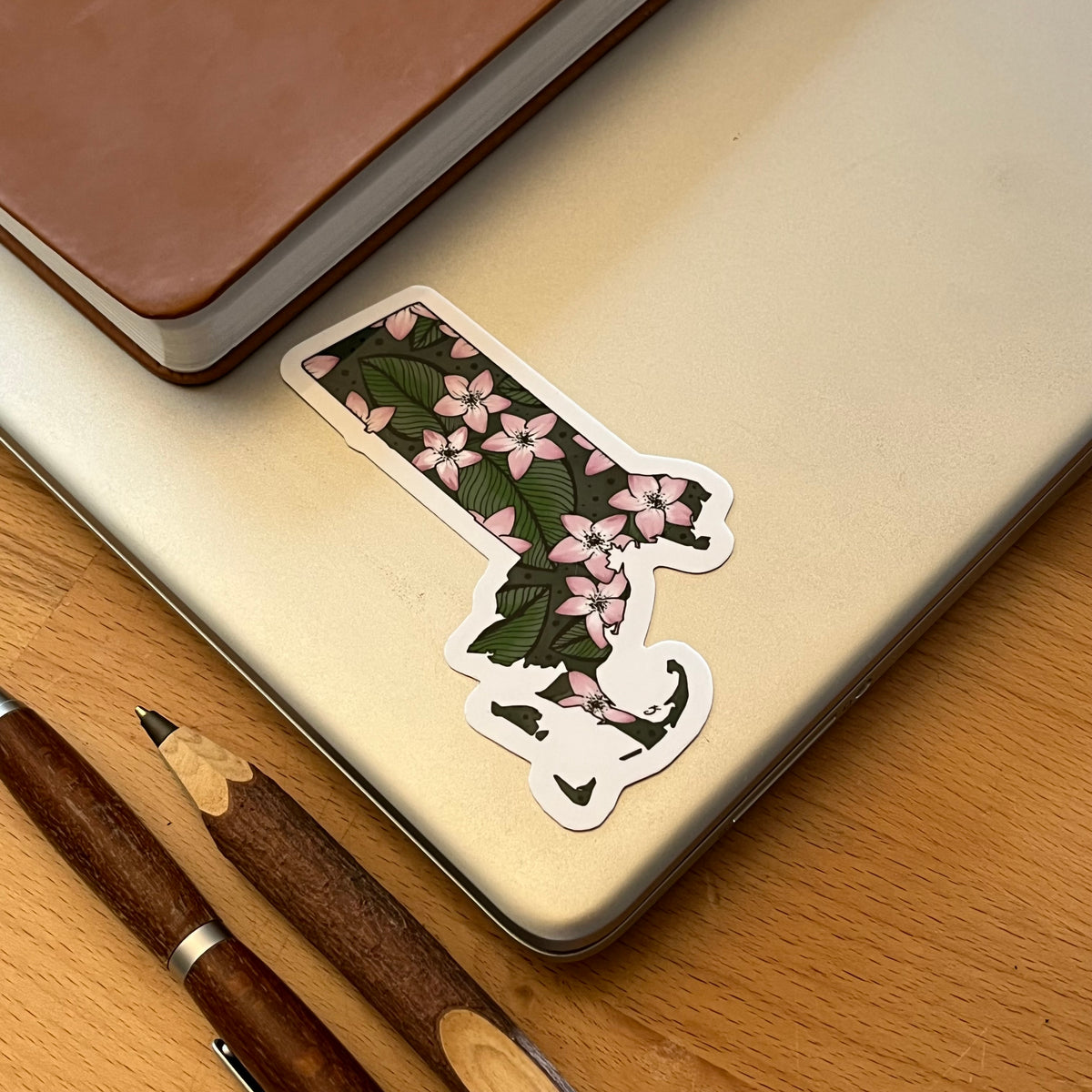 Massachusetts State Flower Sticker
