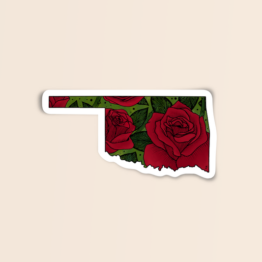 Oklahoma State Flower Sticker