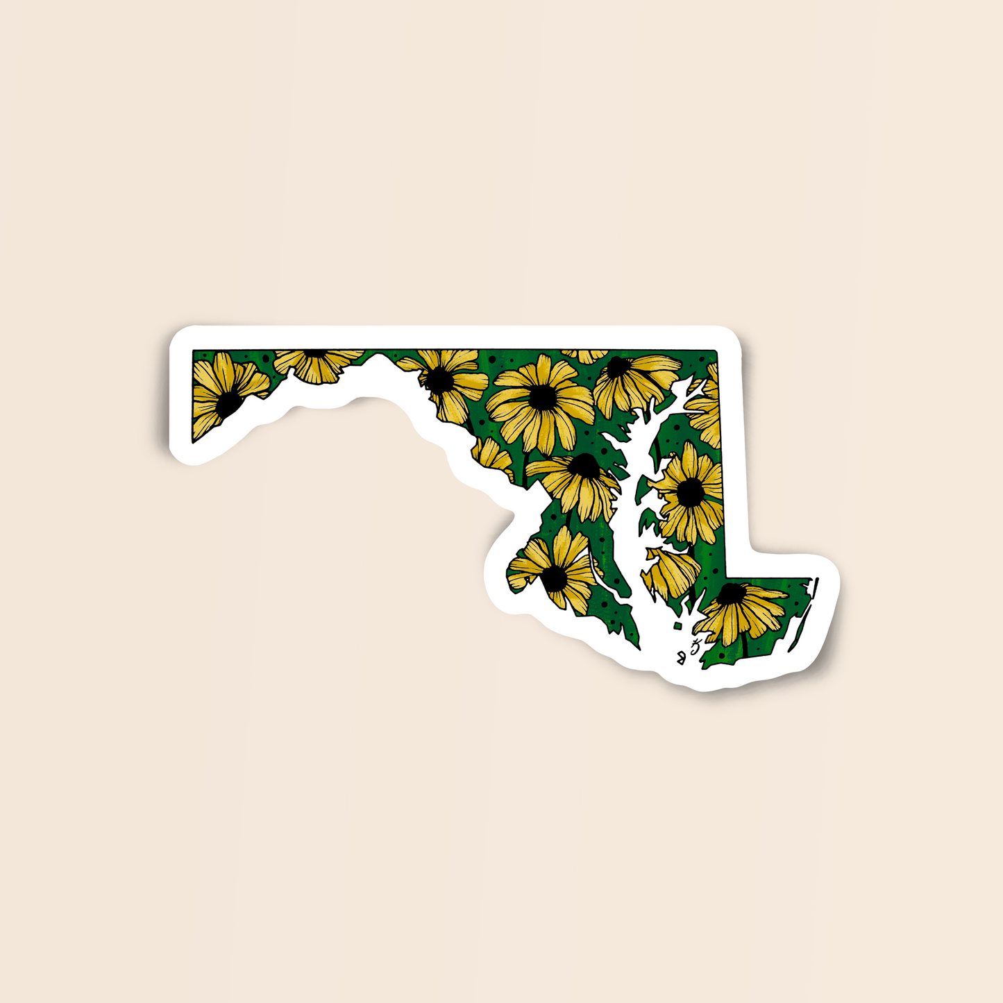 Maryland State Flower Sticker