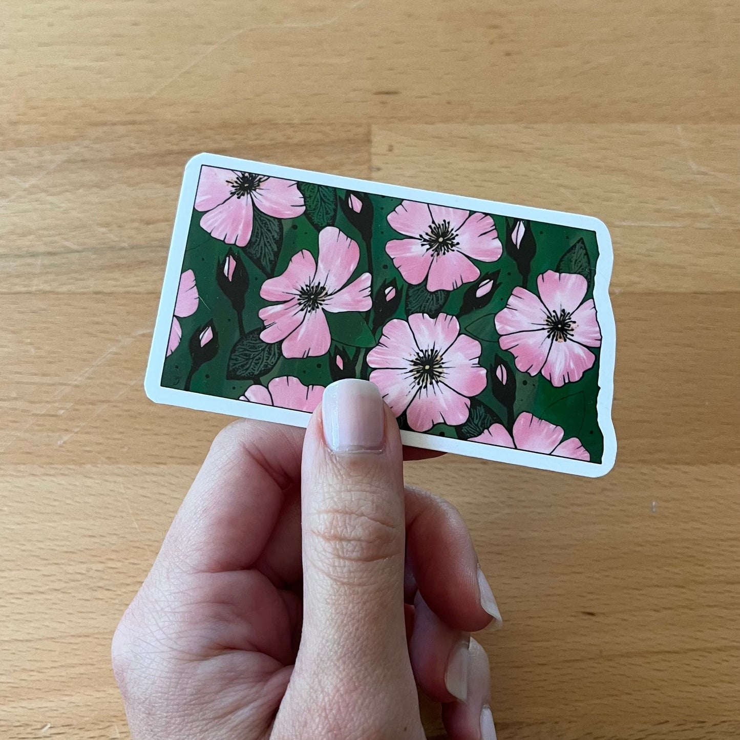 North Dakota State Flower Sticker
