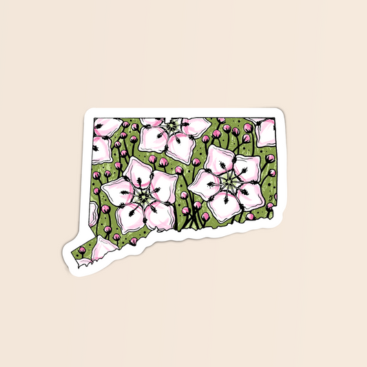 Connecticut State Flower Sticker