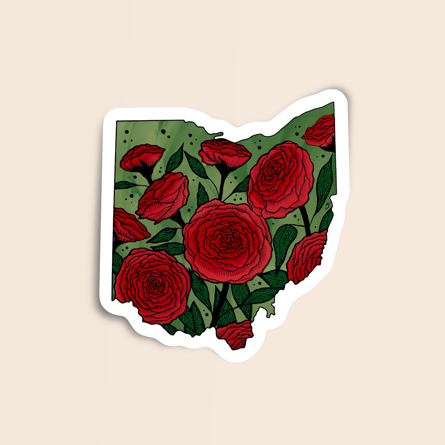 Ohio State Flower Sticker