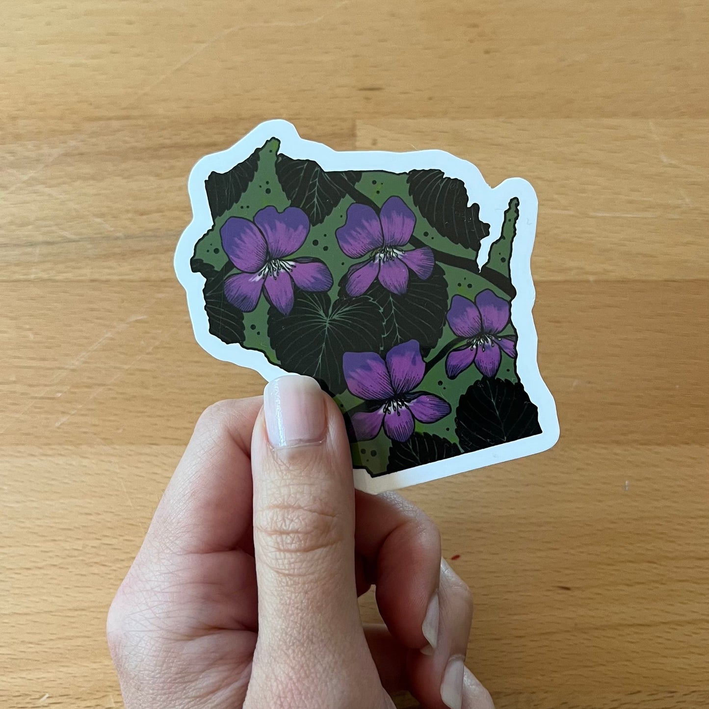 Wisconsin State Flower Sticker