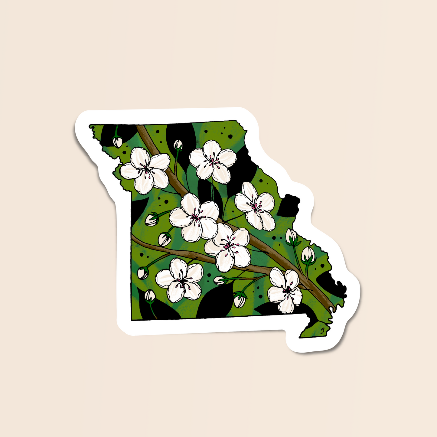 Missouri State Flower Sticker
