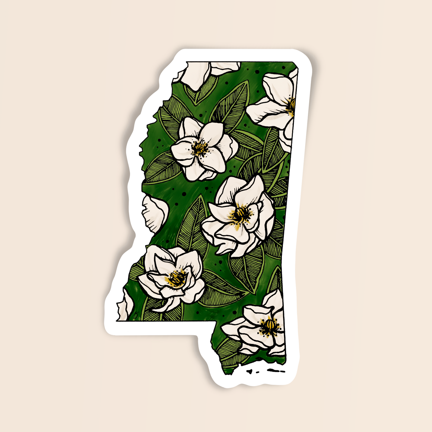 Mississippi State Flower Sticker