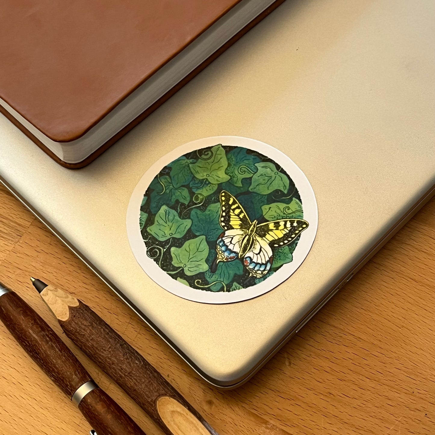 Swallowtail in Ivy Stickers