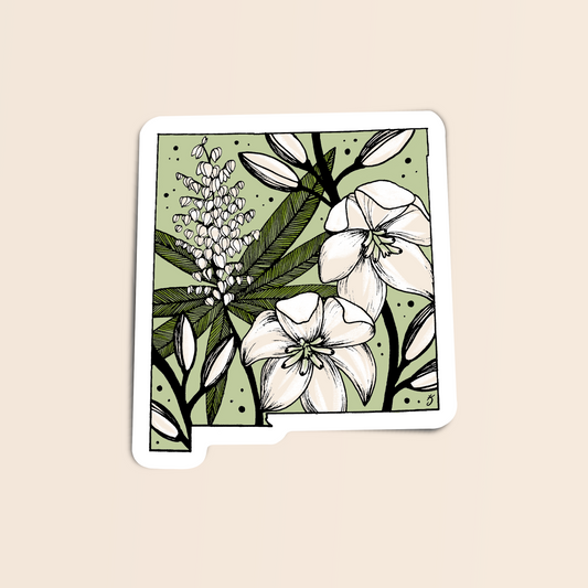 New Mexico State Flower Sticker