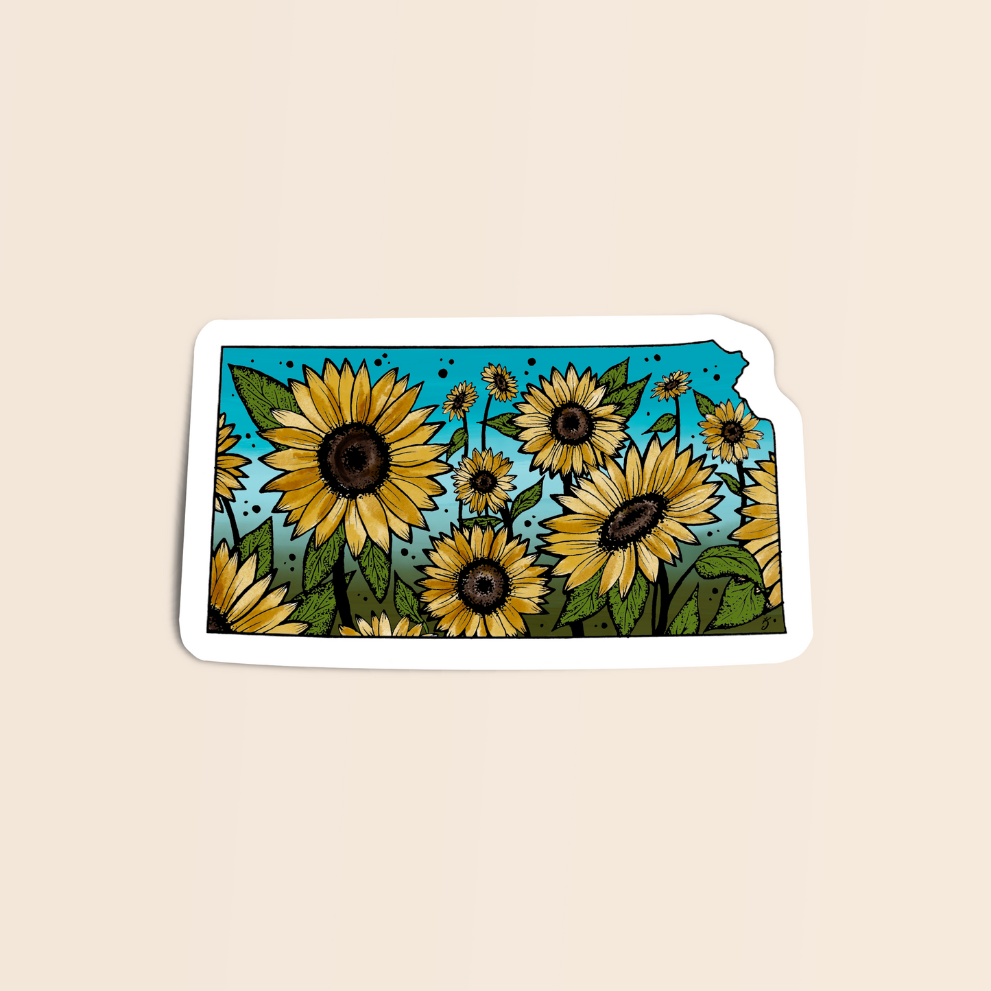 Kansas State Flower Sticker