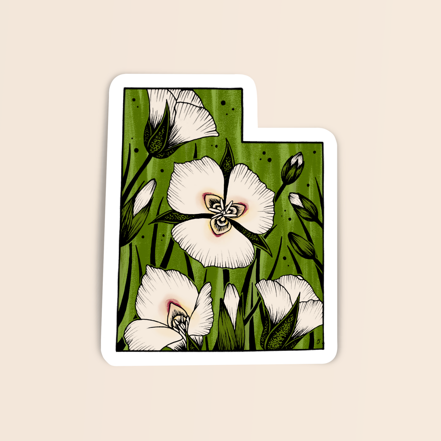Utah State Flower Sticker