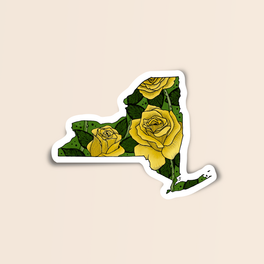 New York State Flower Sticker