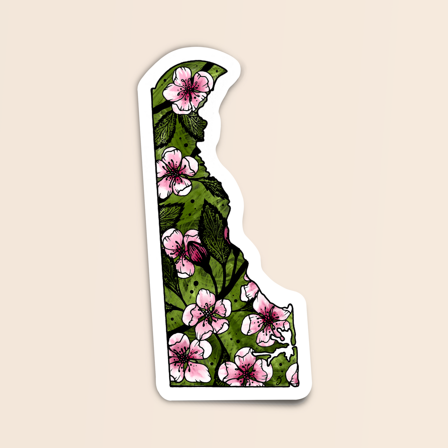 Delaware State Flower Sticker