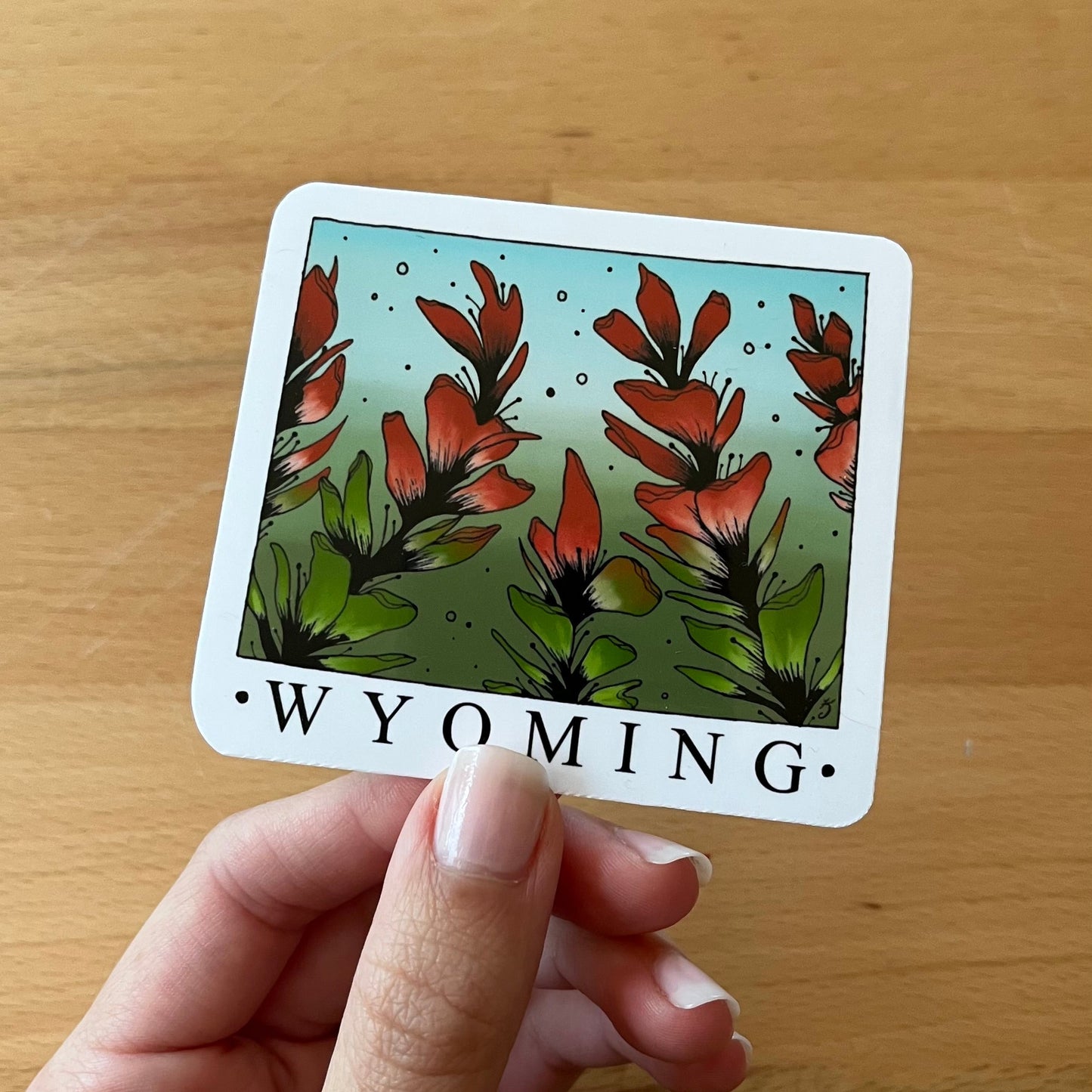 Wyoming State Flower Sticker
