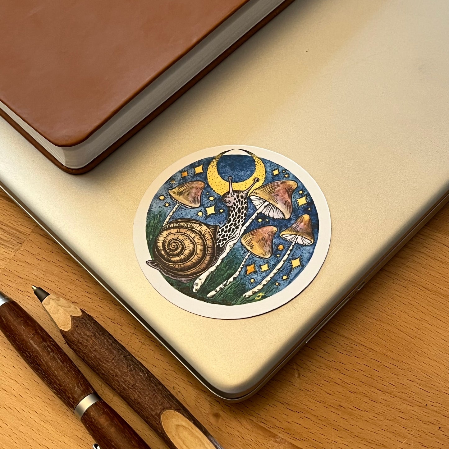 Starry Snail Sticker