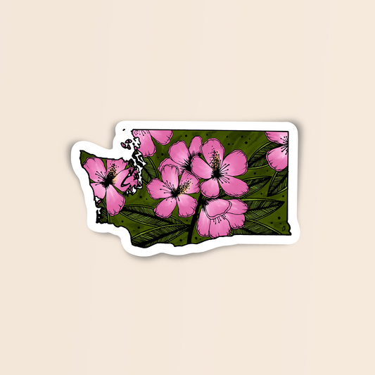 Washington State Flower Sticker