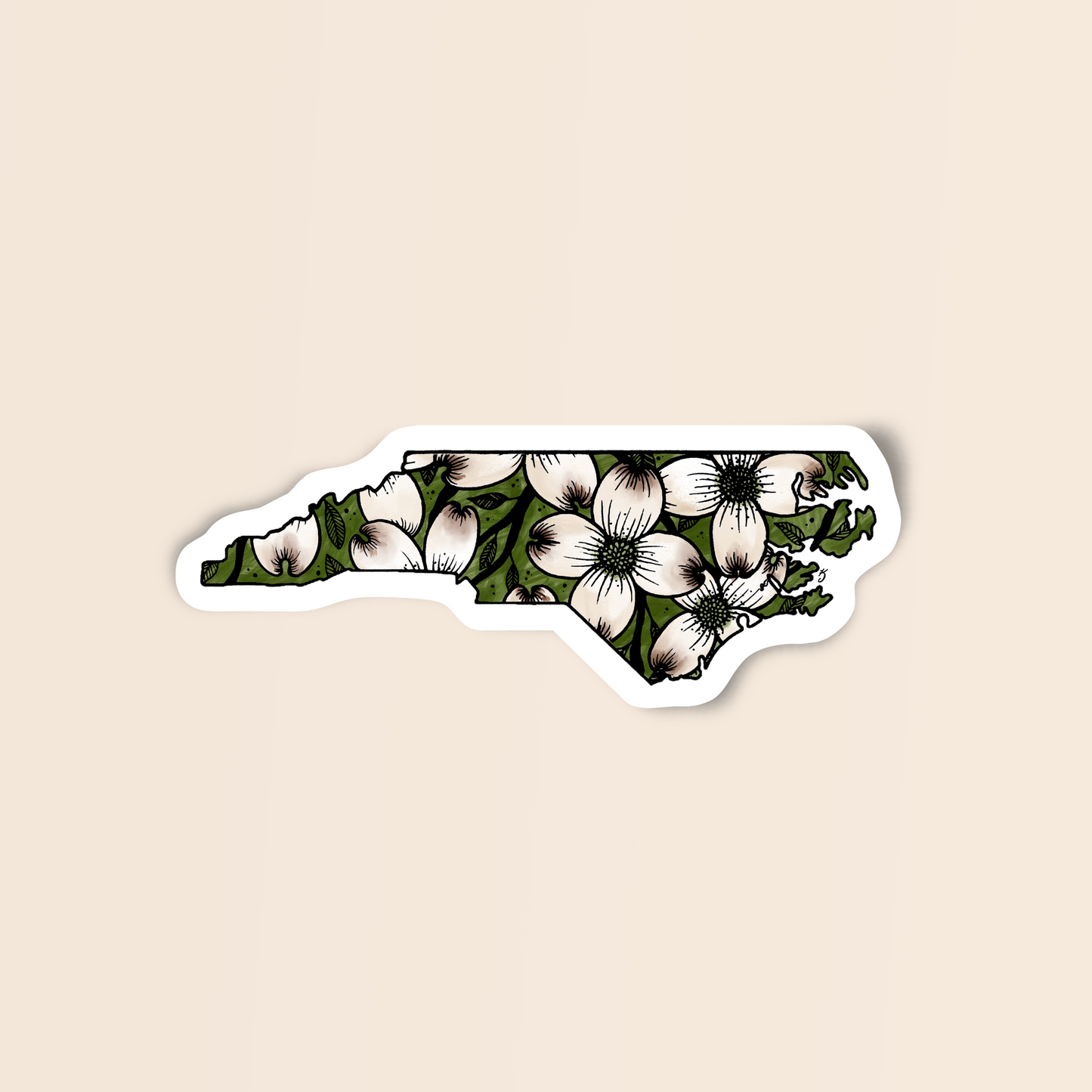 North Carolina State Flower Sticker