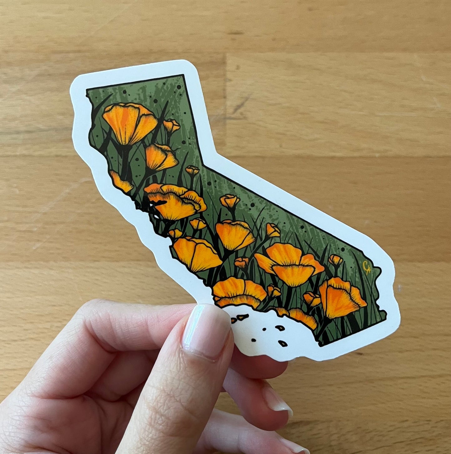 California State Flower Sticker
