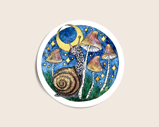 Starry Snail Sticker