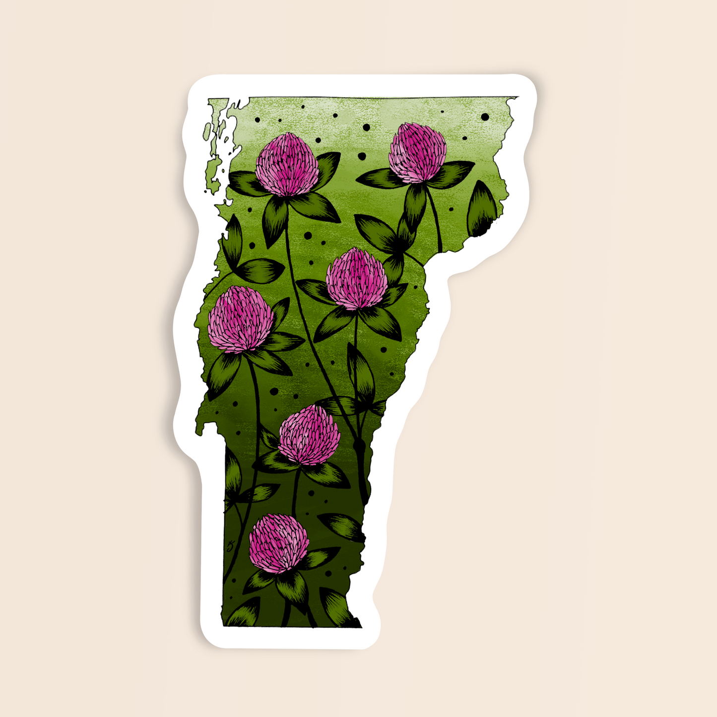 Vermont State Flower Sticker