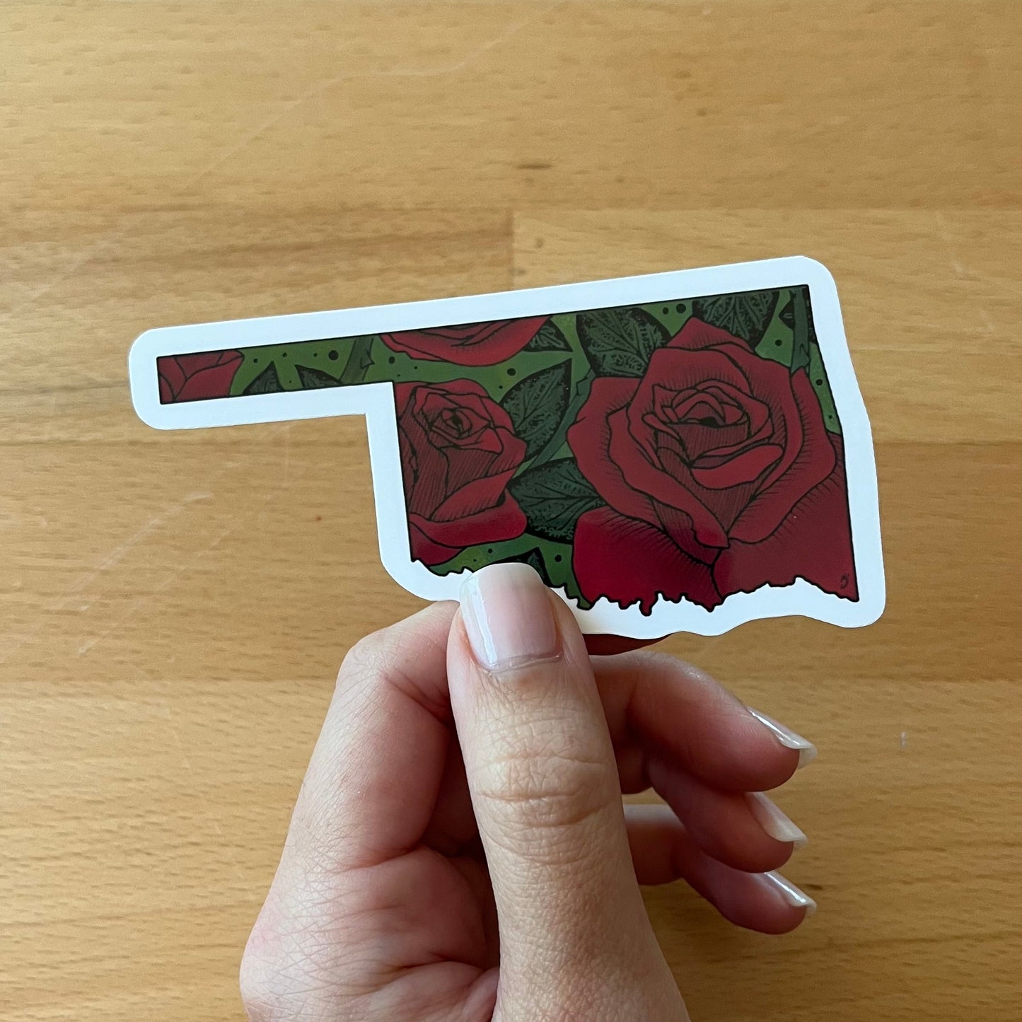 Oklahoma State Flower Sticker