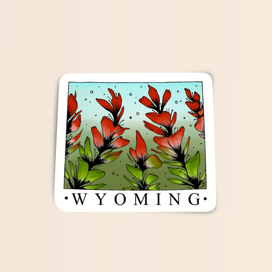 Wyoming State Flower Sticker