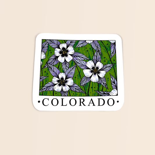 Colorado State Flower Sticker