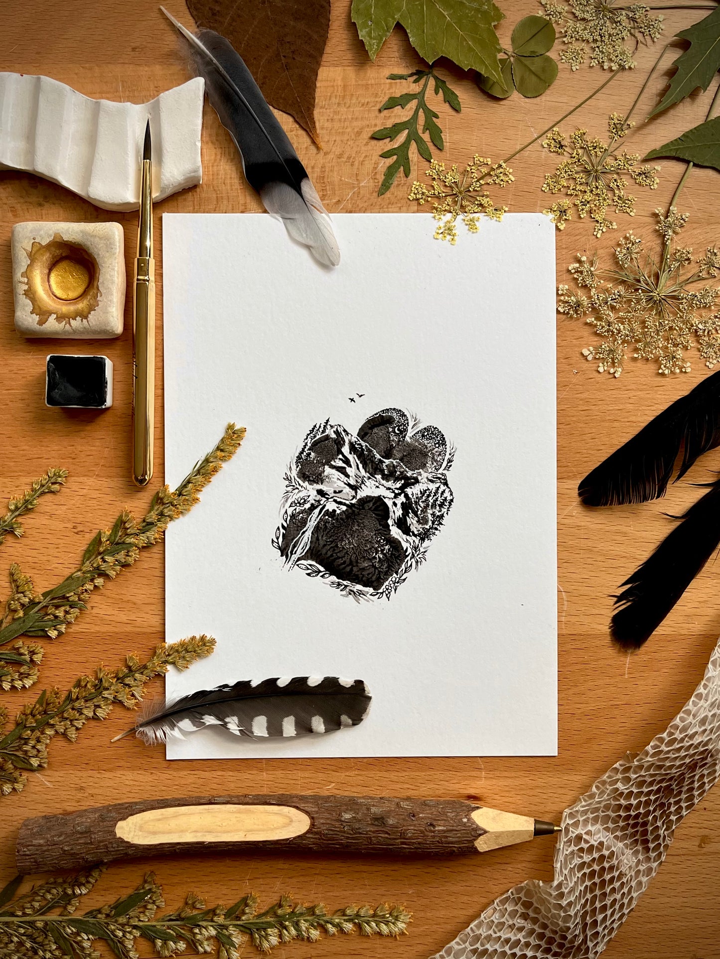 Custom Paw Print Art