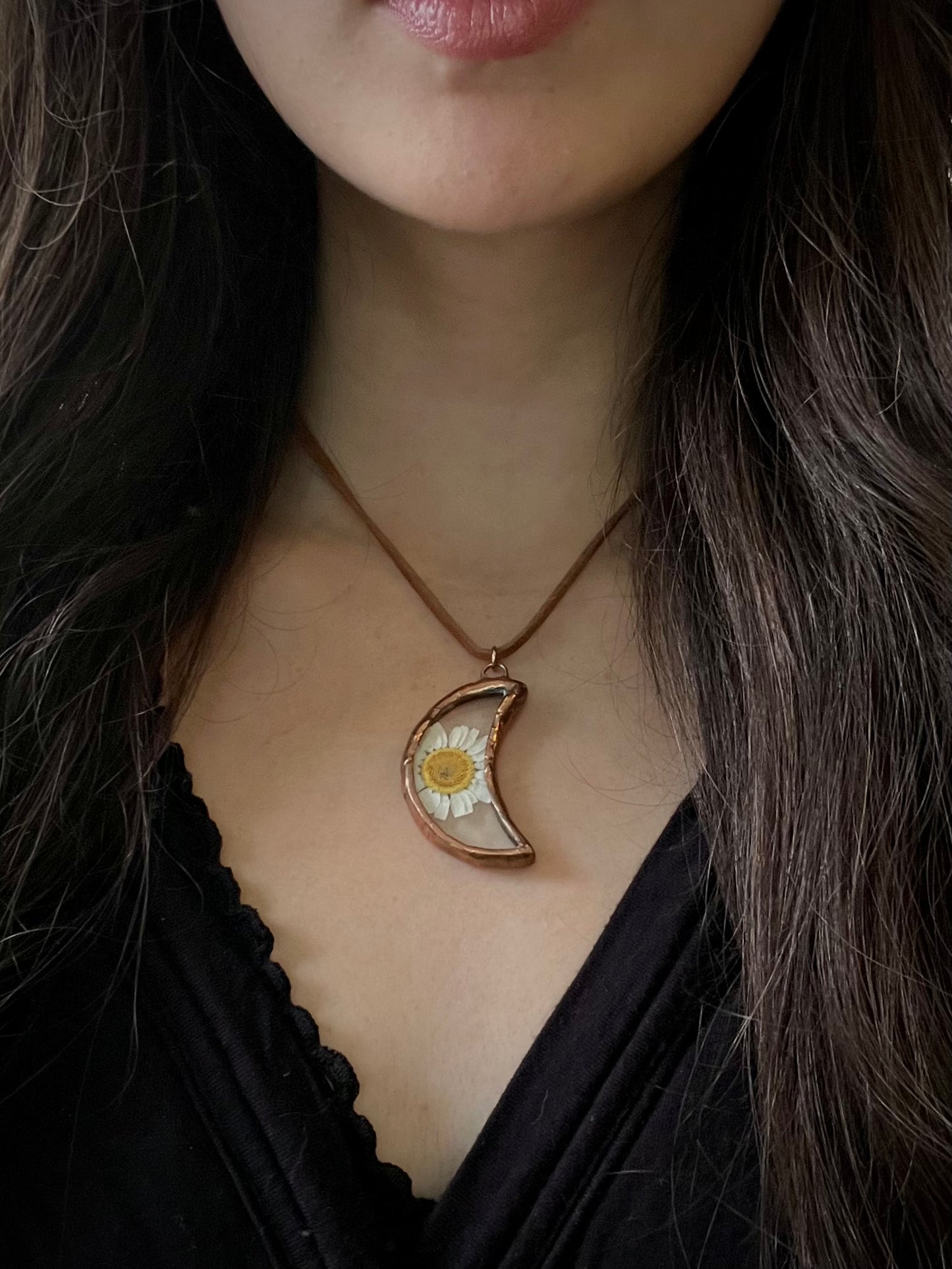 Copper Daisy Necklace