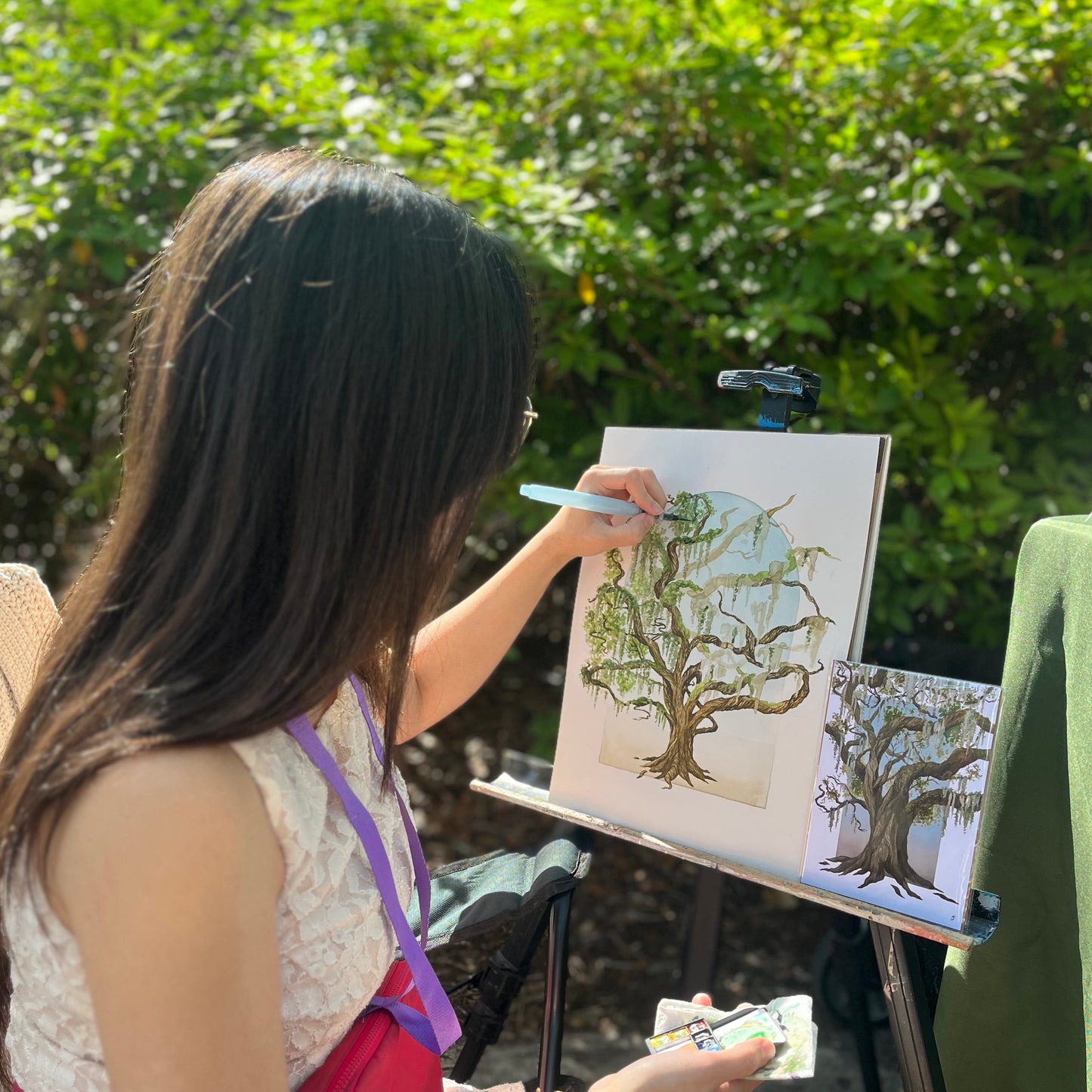 Live Oak & Spanish Moss Art Print