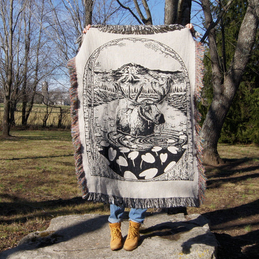 Moose Mountain Woven Blanket