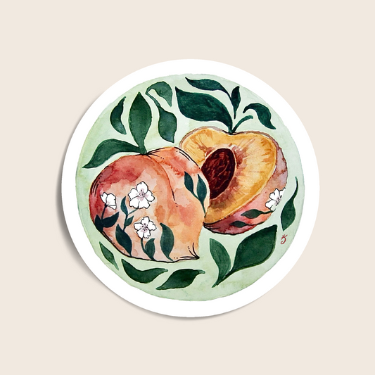 Peaches Sticker