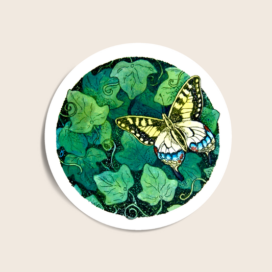 Swallowtail in Ivy Stickers