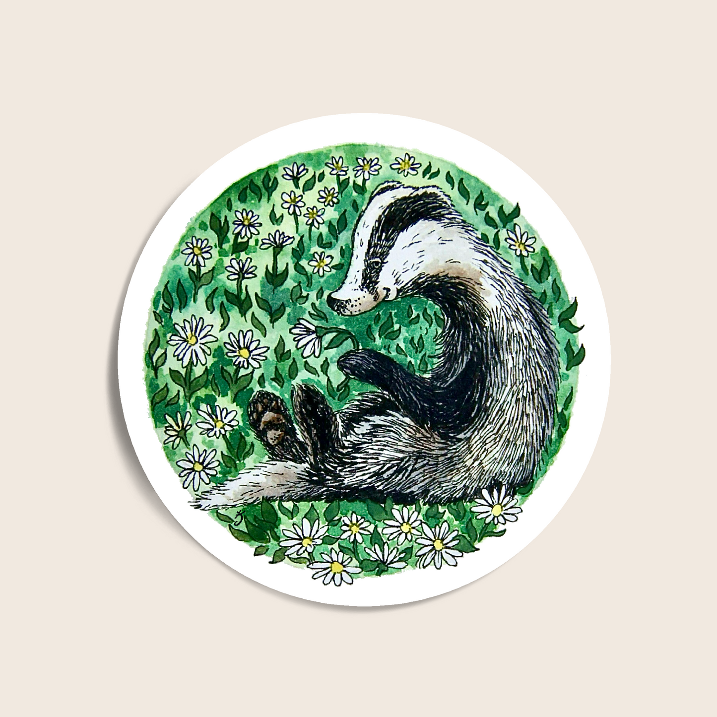 Badger Sticker