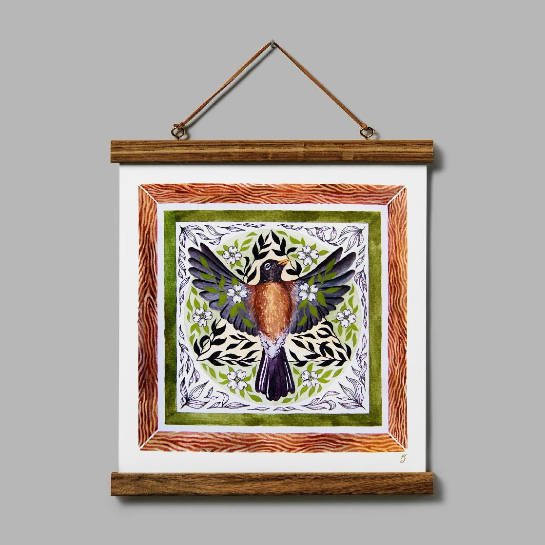 American Robin Folk Print