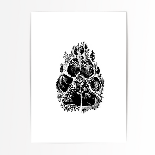 Dog Paw Art Print