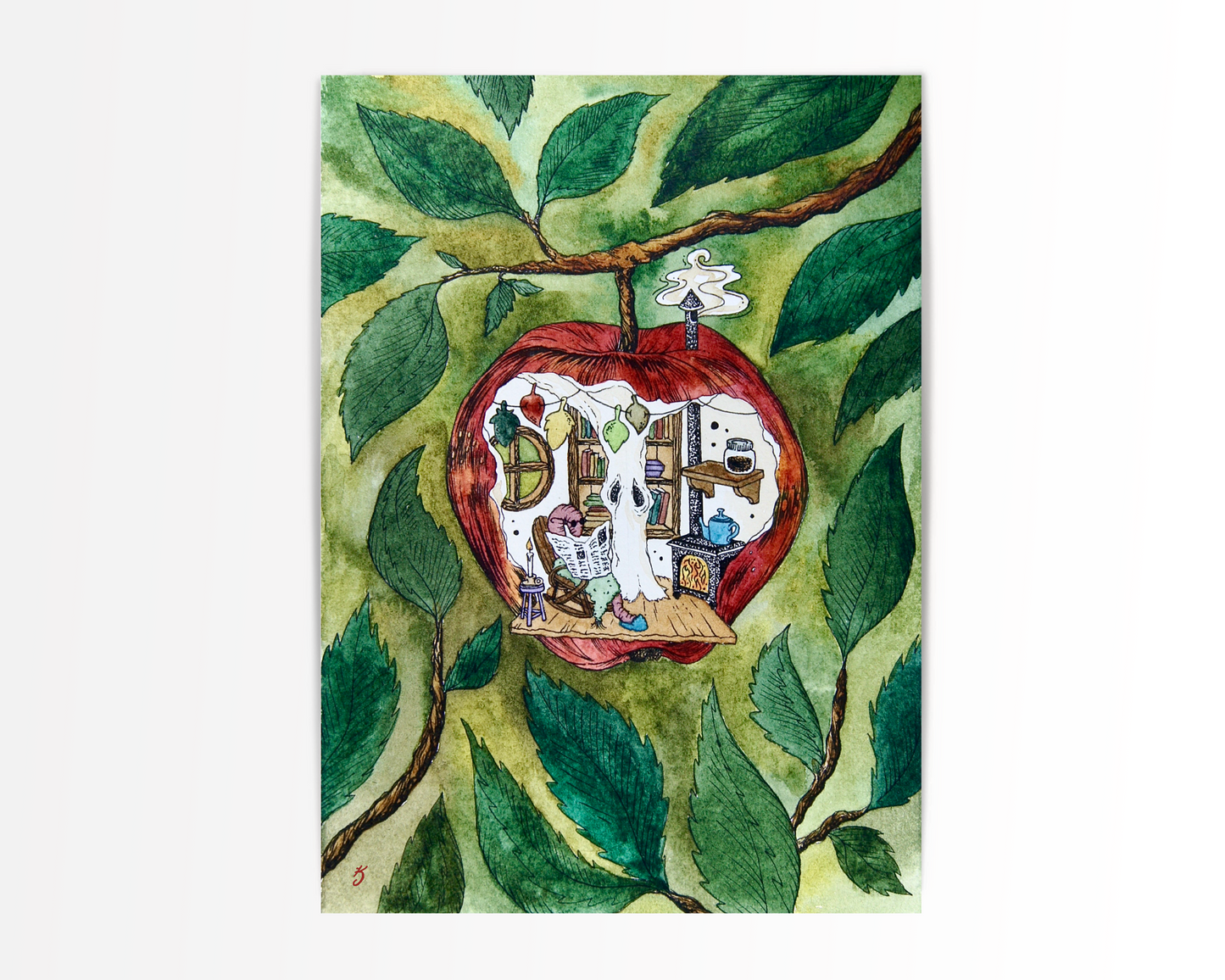 Worm Apartment Art Print