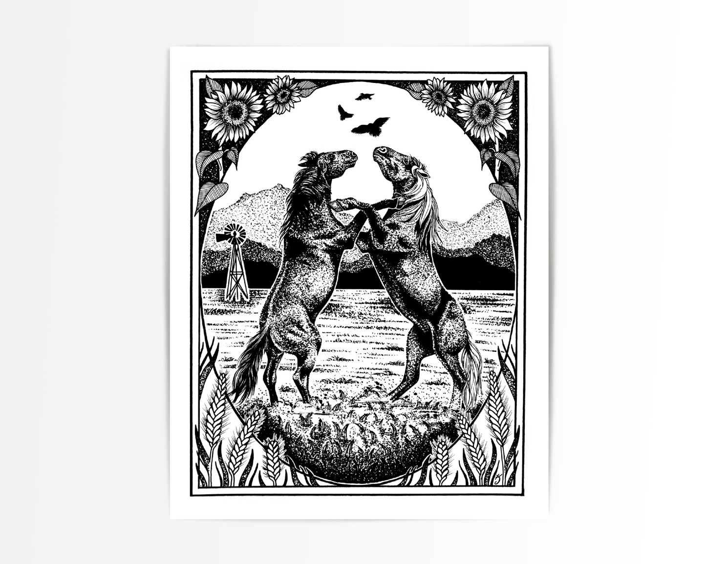 Mustangs Art Print